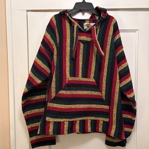 BAJA JOE MEXICAN HOODIE RASTA-XXL